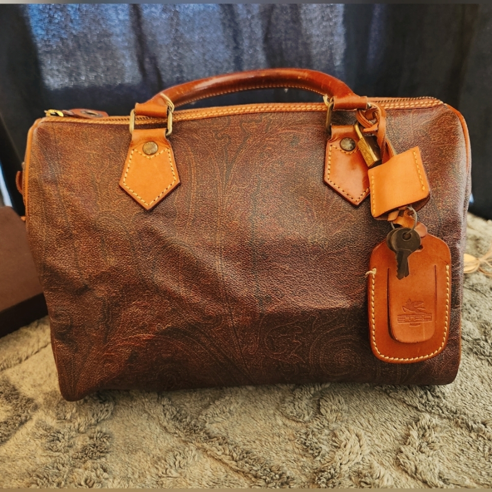 Etro Paisley Boston Bag